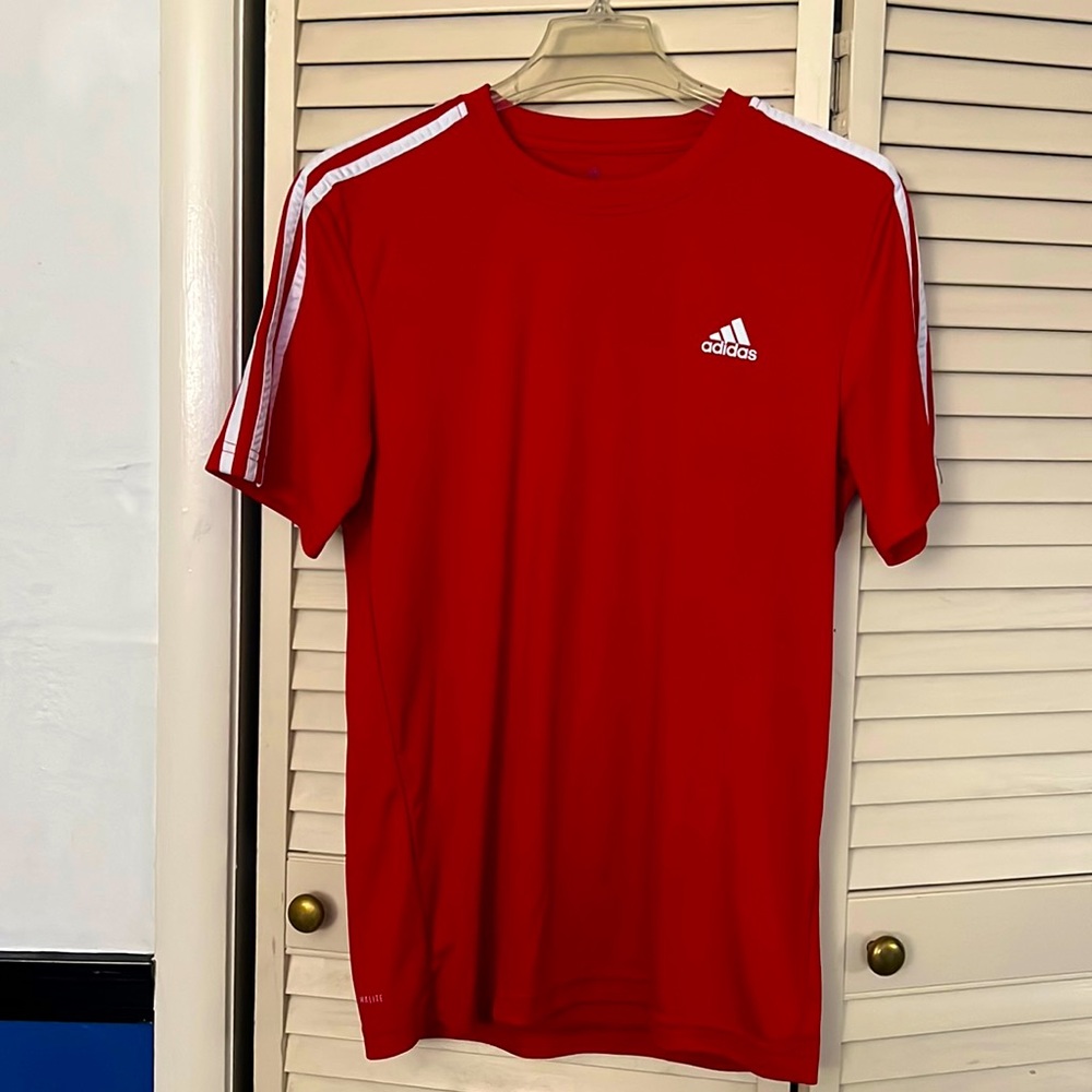 Adidas Red Shirt, Medium